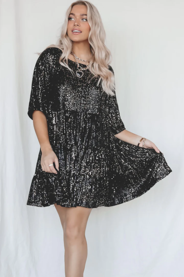 Glitterjurk | 50% Korting